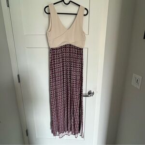 Anthropologie Maeve Elysian Geometric PatternMaxi Dress, size small